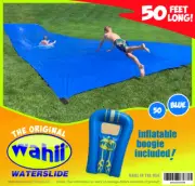 50 ft Giant slip n slide.......backyard lawn tarp water slide - Wahii ™
