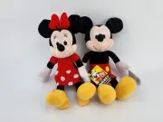 Mickey & Minnie Mouse • Disney 90 Years Kohls Cares 14" Plush Stuffed Toys