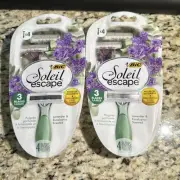 Bic Soleil Escape Disposable Razors SCENTED, 8 ct Total, Lavender And Eucalyptus