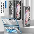 For Samsung Galaxy Z Fold6 Fold5 Fold4 Fold3 Clear Screen Protector Stand Case