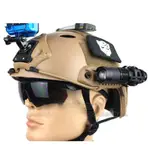 戰術頭盔電筒夾 MICH IBH FAST頭盔專用手電筒支架 騎行導軌配件 SJ2000 MIO 運動攝影機