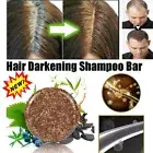 100% Organic Grey Reverse Shampoo Bar Essence Hair Darkening Shampoo .y5S