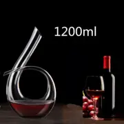 1200ml Wine Decanter - Crystal Glass Wine Carafe Hand-Blown Red Wine Decanter