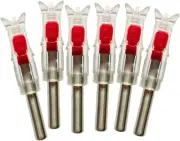 Lighted Nocks for Arrows 6Pcs LED Archery with .3"/7.6mm Inside Diameter -