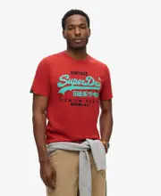 Duo Vintage Logo Tee | Alakarna Red Grit