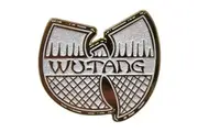Wu-Tang Clan White & Gold Logo Pin Badge One Size