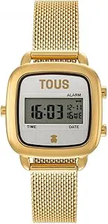 [TOUS] D Logo Mini Watch 3000139500 Digital Steel, gold, Classic