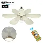 Quiet Indoor Small Ceiling Fan with LED Light & Remote Control E27 Ceiling Fan