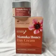 Manuka Lane Manuka Honey Day Cream for Face and Neck, 1.69 fl oz, NIB