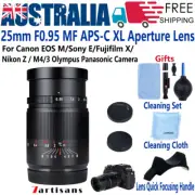 7artisans 25mm F0.95 Lens for Sony E Fujifilm X Nikon Z Canon EOS M 5 6 M50 M4/3