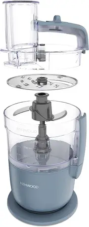 Kenwood MultiPro Go Food Processor with 1.3L Bowl, Knife Blade, 4mm Slicing/Grating Disk 650 W, Grey