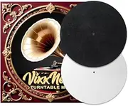 VixxNoxx 2pcs 12 Inch Vinyl Record Player Felt Mats – Anti-Static Turntable Slipmat, Shock Absorbing and Protective Pad for LP Phonograph Turntables, Improves Audio Performance