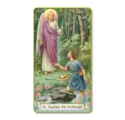 St. Raphael the Archangel Paper Holy Cards 2"x4" Blank Back 100-Pack