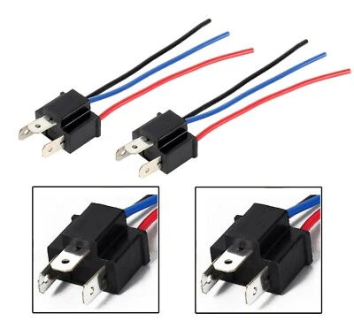 Wire Pigtail Male 9003 HB2 H4 Two Harness Head Light Adapter Socket Connector (for: Honda)