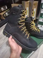Danner Men's Gritstone 8" Black AT Work Boot, Black. Size 11