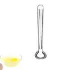 Stainless Steel Mini Spring Egg Beater Silicone Whisk Magic Hand Held Sauce S...