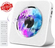 Portable CD Player with Bluetooth, Hi-Fi Speakers, FM Radio, USB, Remote