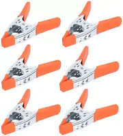 6-Piece 6" Inch Spring Clamp, Heavy Duty Spring Metal Spring Clamps, 2.5"-Inch J