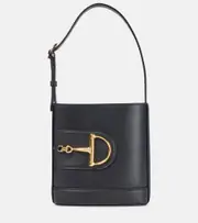 [Gucci] Gucci Gucci 73 Mini leather bucket bag One Size black