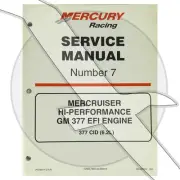 Mercury Marine Outboard 6.2L 377 EFI Engine Factory Shop Service Repair Manual