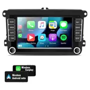 Android Car Stereo for VW Volkswagen Seat Golf Passat Jetta Beetle Tiguan Touran EOS 7 inch Double Din Touchscreen Bluetooth Radio with Apple Android
