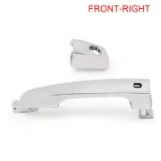 Front Right Chrome Outer Handle Keyless For Mitsubishi L200 Triton MQ MR '15 '18