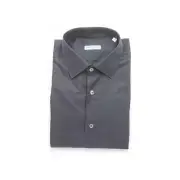 Robert Friedman Men's Black Cotton Shirt - M