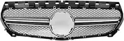 Car Front & Radiator Grilles Fit For Mercedes C117 W117 Fit For Benz CLA 2014-2019 Front Bumper Grille Inlet Grill GT Diamond Tuning Facelift Front Air Grille(Blue)