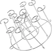 Cooking Needle Skewer Stand Vertical Stainless Steel Seafood Meat Holder Chicken Skewer Stand Easy to Clean