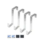 Single Over Door Hooks, Metal Adjustable Hook Organizer for Hanging Coats, To...