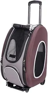 Ibiyaya 5-in-1 Combo Pet Carrier, Chocolate
