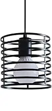 Creative Hollow Iron Chandelier, E27 Single Head Small Hanging Light, Ceiling Pendant Lamp, Bedside Bar Decoration Lighting Fixture, Adjustable Height