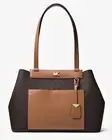 Michael Kors Bag Handbag Meredith Md Ew Bonded Braun Acorn New 30f8gkwt8b