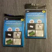 2Pkgs of 3 Pieces Each Jot Self-Laminating Sheets 4”x6”