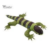 Cat Plush Squeaky Chew Toy Crocodile Shape Interactive Stuffed Pet Toys with Catnip Bite-Resistant Teeth Cleaning Grinding Soft Pet Toy