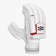 DSC Flip 3.0 Batting Gloves | Color: White | Size: Youth RH | Material: PU/Leather | for Men & Boys | Lightweight and Durable | Airflow Gusset for Ventilation | Better Protection