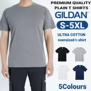 Men's Plain Blank Cotton T-shirt Basic Tee White Black Grey sizes S - 5XL New AU