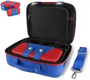 EVA Carrying Case Compatible with Nintendo Switch System, Portable Protective Hard Shell Pouch Travel Game Bag for Nintendo Switch Console & Accessories