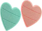 ARTSEWPLY 2Pcs Scalp Scrubber Head Brush Soft Hair Washing Tool for Gentle Massage Cleaning Portable Green Design