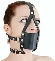 Bondage BDSM Head Harness Mouth Ball Gag Mask Head Restraint Adjustable Breathable Sex Adult Toys Restraints Kinky Set Submissive