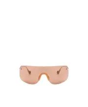 Moncler Eyewear Electra Shield Frame Rimless Sunglasses 0 Pink