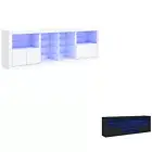 Sideboard with LED Lights Storage Cabinet Cupboard Living Room Bedroom vidaXL