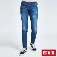 在飛比找momo購物網優惠-【EDWIN】女裝 MISS EDGE 紅線窄管牛仔褲(中古