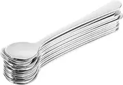 ASAKKURA 12pcs Tiny Spoons Mini Stainless Steel Teaspoons Seasoning Spoons for Spices Jars Salt Pepper Sugar Coffee Tea Dessert Ice Cream