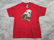 NWT DGK Dirty Ghetto Kids Phantom Red Short Sleeve T-Shirt Mens Sz Large New!!
