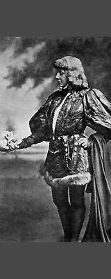 Sarah Bernhardt as Hamlet - Vintage French Actor - Laminated Bookmark