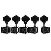 4L1R Vintage Open Style 5-Strings Bass Tuning Pegs Tuners Machines Heads Black