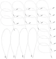 LAPYAPPE 30 Pcs Strings Hat Elastic Cord Elastic Cord for Jewelry Making Elastic Barbed Rope Elastic Rope Cord Elastic Band Elastic Cord for Elastic Loop Elastic Cords Polyester White