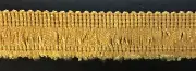 1" Rayon Chainette Fringe Trimming - Color: Pale Gold - 18 Continuous Yards