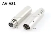 XLR 3-Pin Female to XLR 5-Pin Male Connector Adapter, CablesOnline AV-A81